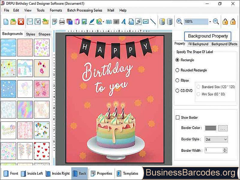 Birthday Greetings Tool screenshot