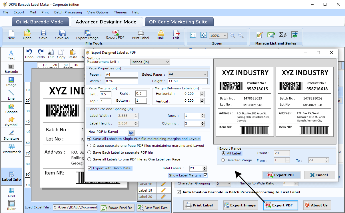Choose Printing Mode Option